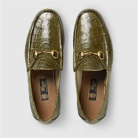 men loafers spikes green dress slipper gucci|gucci toe bit loafers.